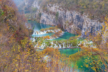 Plitvice Lakes National Park in Croatia. Travel to the most magnificent corners of the world