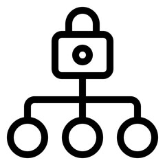 Lock and Unlock Icon for Digital Security, Access Control, and Data Protection