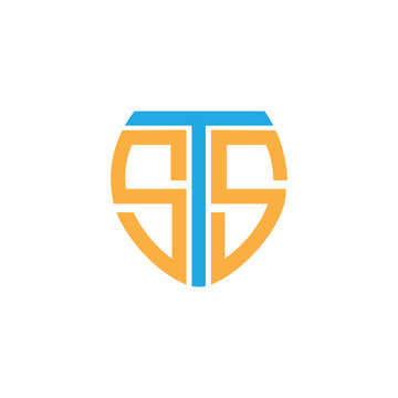 sts logo design vector template, initial sts letter logo design, Abstract letter STS logo design. Creative, Premium Minimal emblem design template