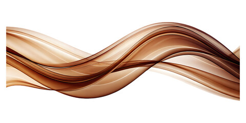 abstract brown wave curve lines designs on white background