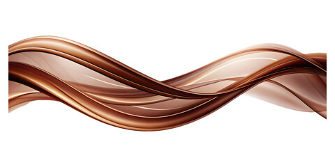 abstract brown wave curve lines designs on white background