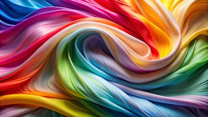 Abstract Rainbow Background with Colorful Lines on White Background for Vibrant Art, Creative Designs, Modern Decor, and Stylish Digital Media Use