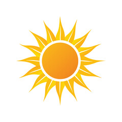 Silhouette of a sun vector icon