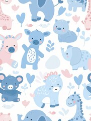 Fototapeta premium Abstract seamless pattern