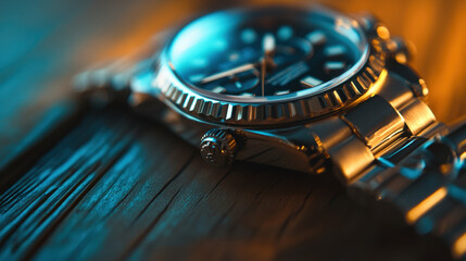Elegant Wristwatch Close-Up