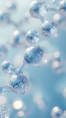 Cosmetic Ingredients, Water Molecule Background Material