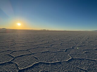 Sunset sur le Salar