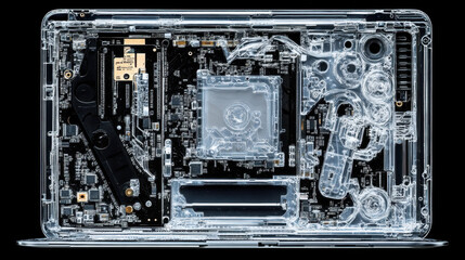 Fototapeta premium Close-Up of a Computer Circuit Board