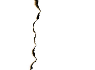 burnt paper isolated on a transparent background, paper burned old grunge abstract background texture