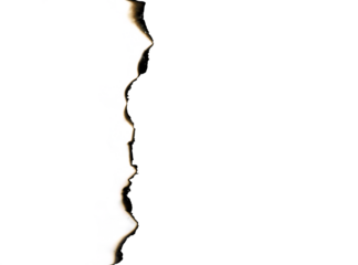 burnt paper isolated on a transparent background, paper burned old grunge abstract background texture