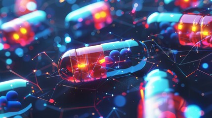 Futuristic Healthcare Network: AI Innovations in Medicine
