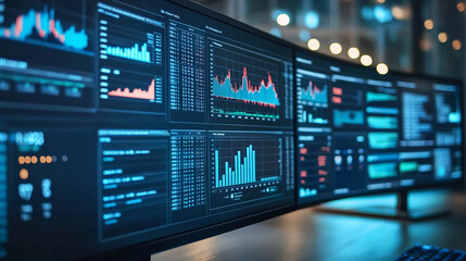 データ分析とグラフのモニター