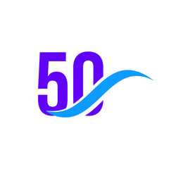 50 year anniversary logo vector eps