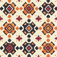 Inca** Pattern - A pattern influenced by the art and culture of the Inca Empire, often featuring geometric shapes