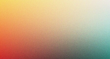 Obraz premium Yellow red green teal black gradient background grainy textured dark vibrant banner poster backdrop header cover design