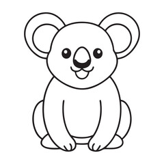 Koala Bear Vector Graphics for Greeting Cards.