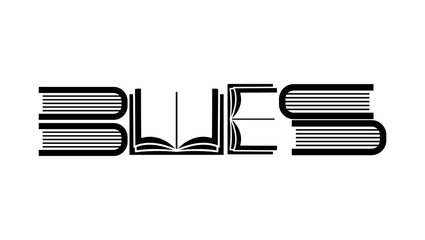 Book Store logo, black isolated silhouette