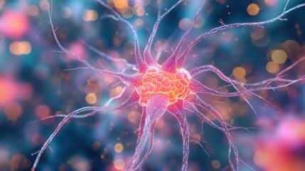 3D Illustration of human brain nerve tracts based on magnetic resonance imaging (MRI) data