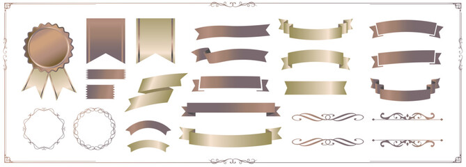 リボンのイラストコレクション