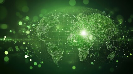 Obraz premium Green tech, sustainable development goals background