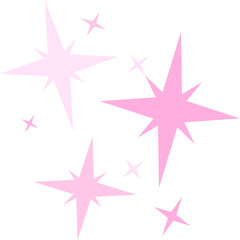 Sparkling star icon, pink concept