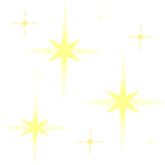 Sparkle Shape Effect Clip Art Vector Illustration