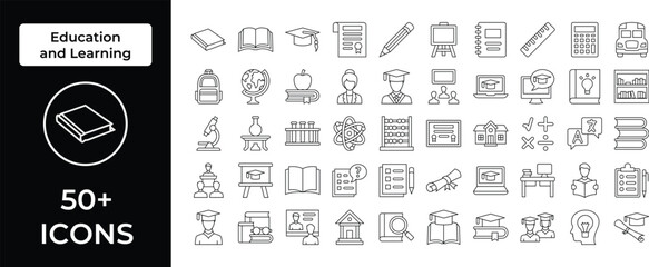 Education and Learning Icon Representing Knowledge, Growth, and Academic Pursuits, Perfect for Highlighting Schools, Online Classes, and Lifelong Learning with an Engaging and Informative Design.