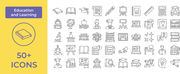 Education and Learning Icon Representing Knowledge, Growth, and Academic Pursuits, Perfect for Highlighting Schools, Online Classes, and Lifelong Learning with an Engaging and Informative Design.