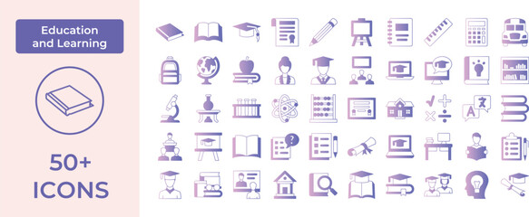 Education and Learning Icon Representing Knowledge, Growth, and Academic Pursuits, Perfect for Highlighting Schools, Online Classes, and Lifelong Learning with an Engaging and Informative Design.