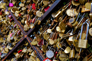 locks on the bridge