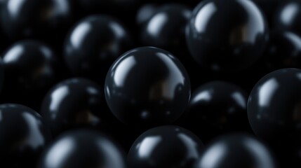 Abstract Black Sphere Background