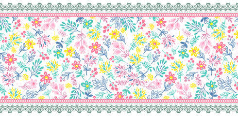 Dupatta Seamless And Fashion Print Pattern Design