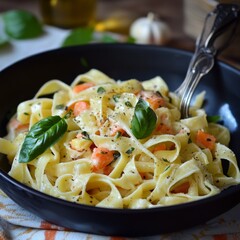 Tagliatelle and veggies