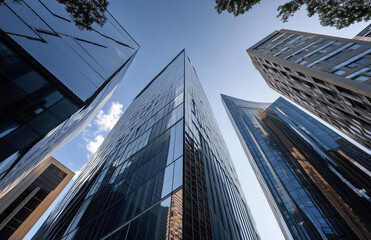 Obraz premium Business skyscrapers in the Financial District