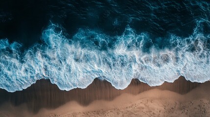 Crashing wave on the shore, a captivating seascape of ocean power experience