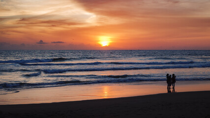 Fototapeta premium sunset at the beach