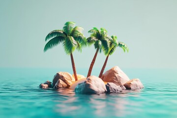 3D Deserted Island: Stranded Battle for Survival Game Wallpaper Background