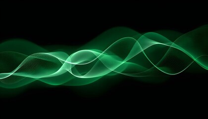 Naklejka premium Abstract wave lines pattern dynamic colorful light flowing isolated on black background. concept of music, party, technology, modern. Abstract flowing wavy lines. Colorful dynamic wave