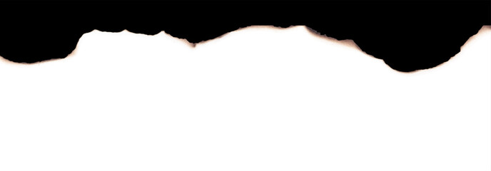 Obraz premium Burnt paper edges realistic vector illustration