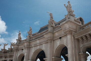 Obraz premium beautiful architecture at banahill french village