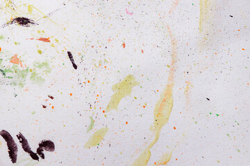 Colorful abstract texture. Smears of oil paint on an art palette. The concept of the modern school of art. Fragment of creative work. Colors of the year 2025