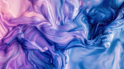 Fototapeta premium Vibrant Abstract Swirls of Blue and Pink Paint