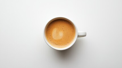 Aromatic Espresso Cup on a Minimalist Background
