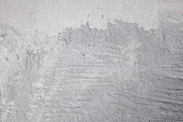 Plastered beige surface with cement material. Textured pattern with space for text. Texture of old gray concrete wall for background. Calm neutral spa background. 