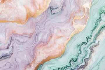 Obraz premium Soft Pastel Swirling Marble Textures