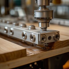 Furniture-making machine bit, shallow focus