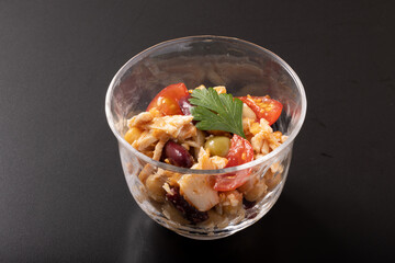 タンドリーチキンと豆のマリネ