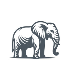 Obraz premium elephant animal isolated vector illustration