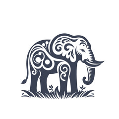 Obraz premium elephant animal isolated vector illustration