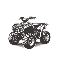 Obraz premium quad bike. extreme sport vehicle modern vector isolated illustration